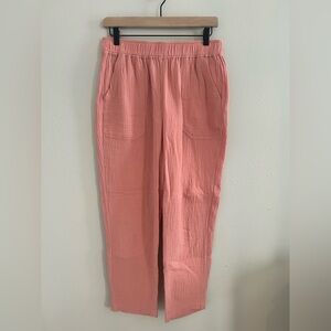 Marine Layer, Linen Tapered Pant in Rosette